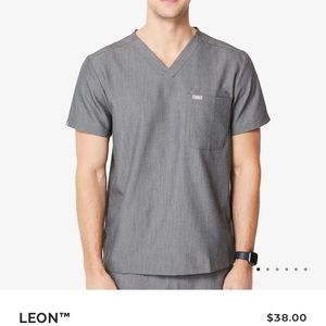 NWT FIGS - Leon two pocket scrub top - graphite